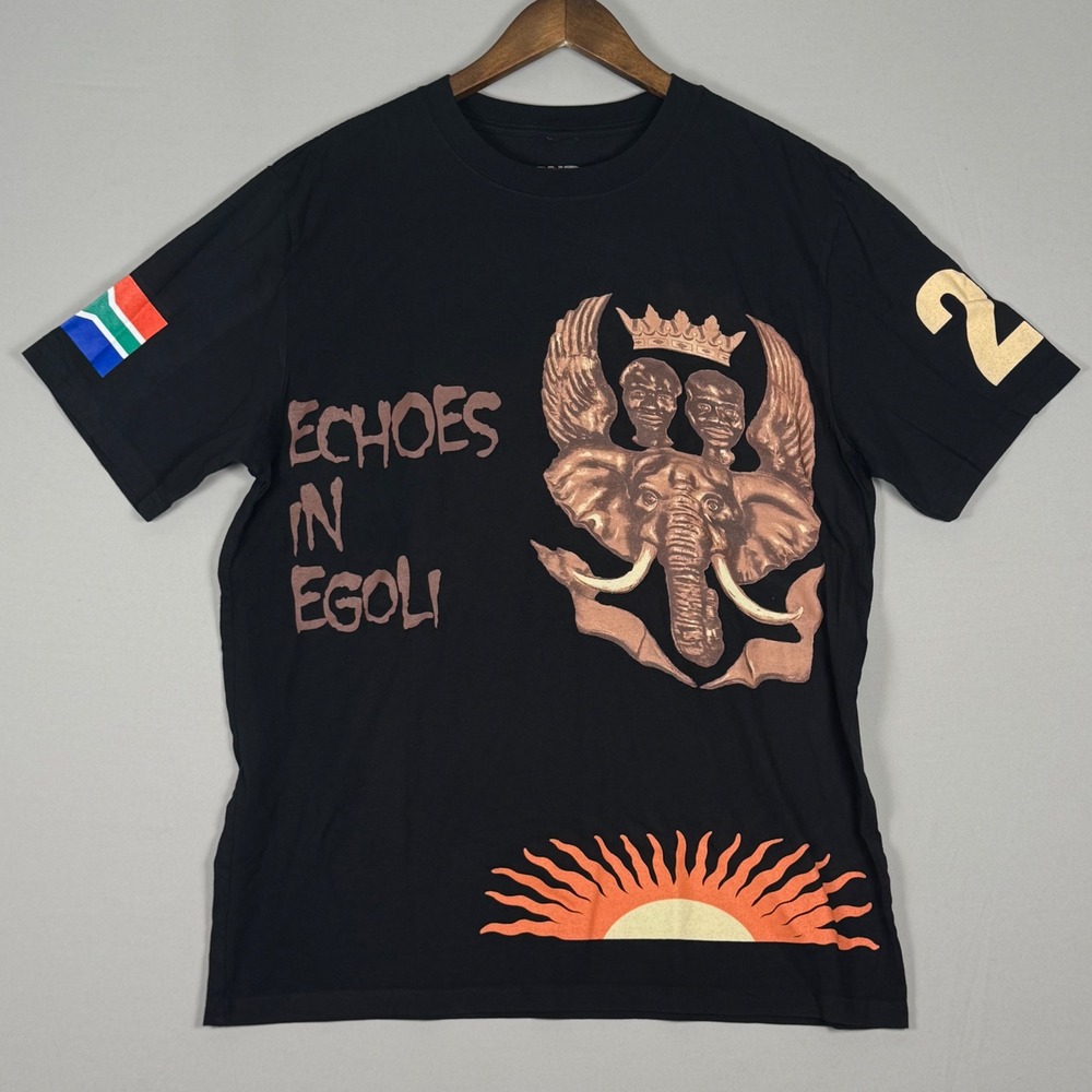 Travis Scott T-Shirt Mens Large Black NWOT Utopia Circus Maximus South Africa